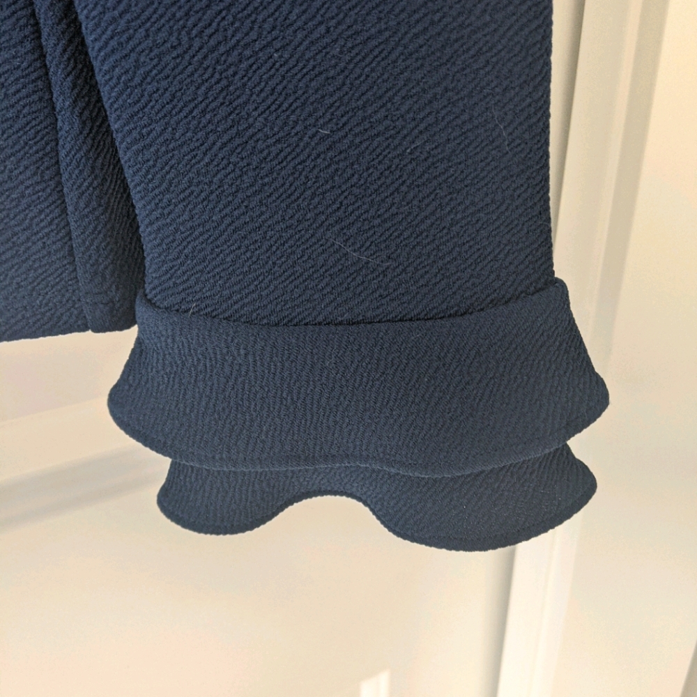 Express Blue Ruffle Blouse with Palpatine Sleeves - Picture 3 of 5